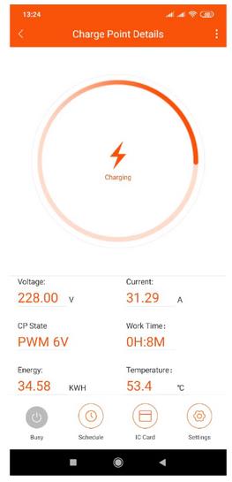 Duosida Wallbox App Screenshot Smartphone Wifi Bluetooth