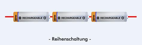 18650 Reihenschaltung