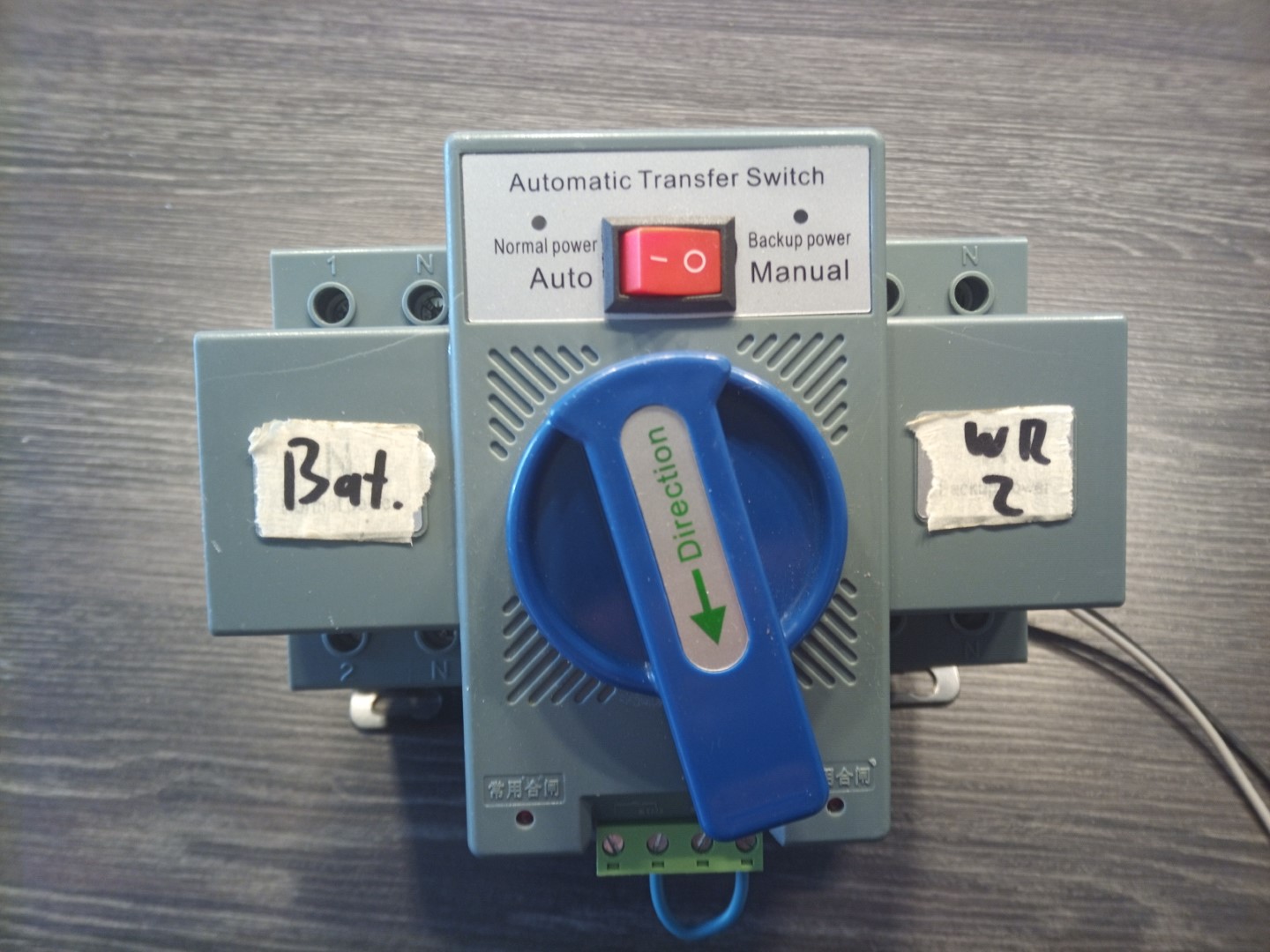 ATS automatic transfer switch Umbau Nachteinspeisung 01