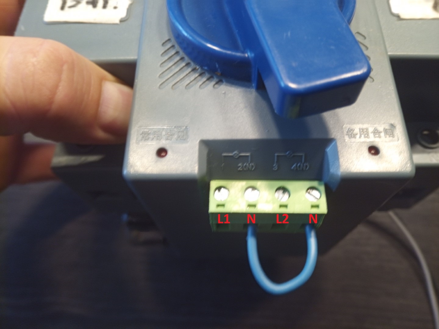 ATS automatic transfer switch Umbau Nachteinspeisung 02