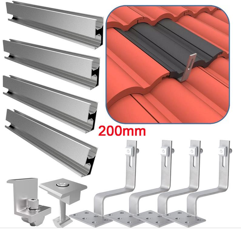 Balkonsolar Montagematerial Befestigung Set Ziegel Dach