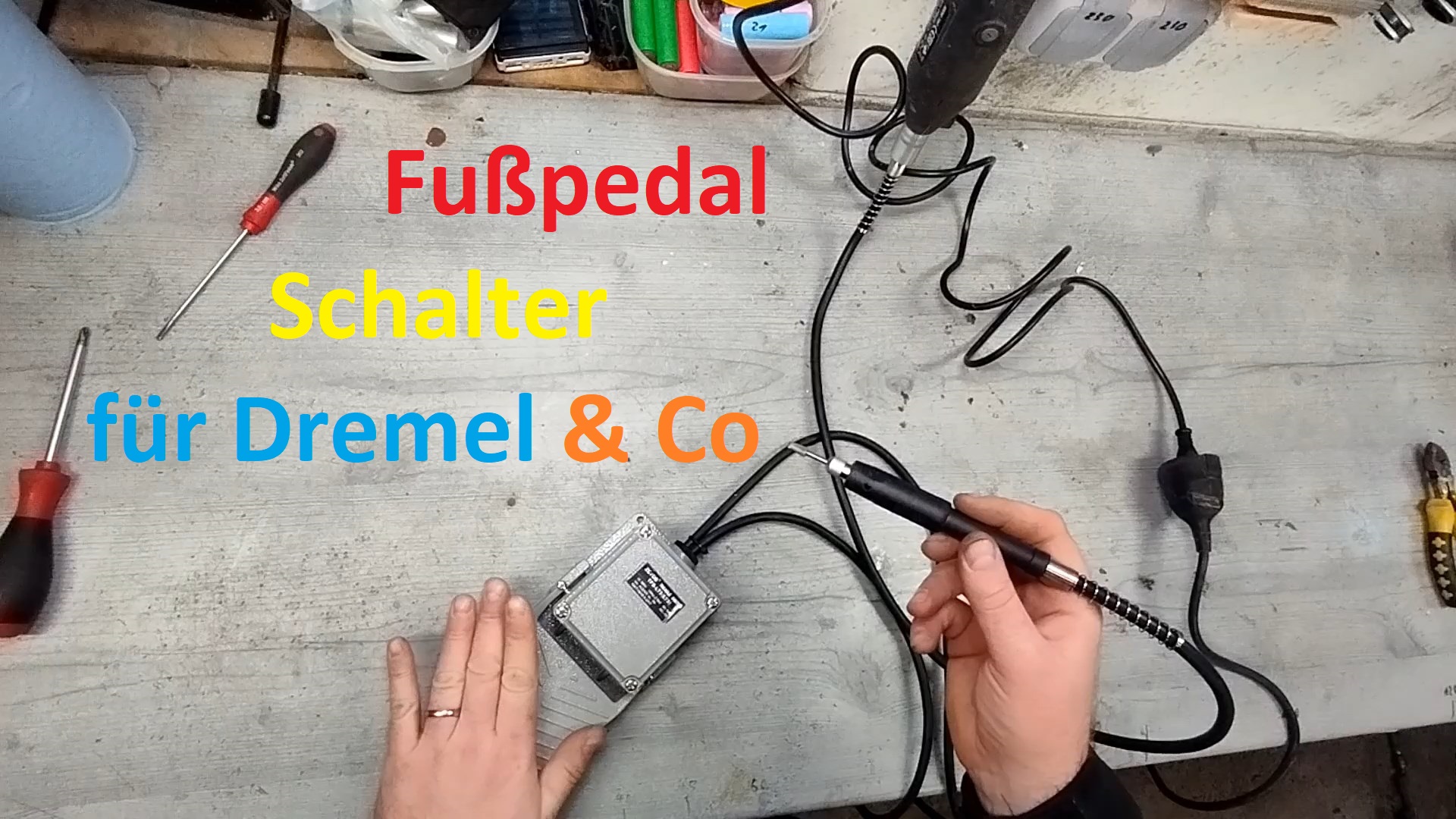 Fusspedal Schalter für Dremel Proxxon Feinbohrschleifer Titelbild