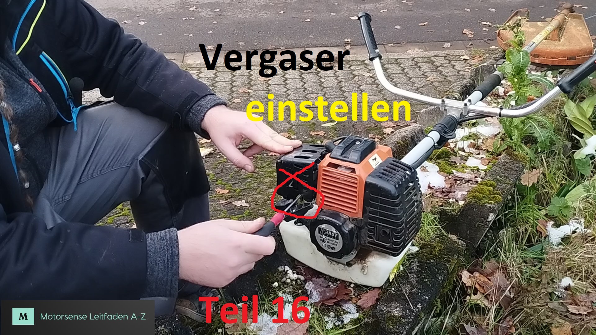 Motorsensen Leitfaden A Z Teil 16 Vergaser einstellen Titelbild