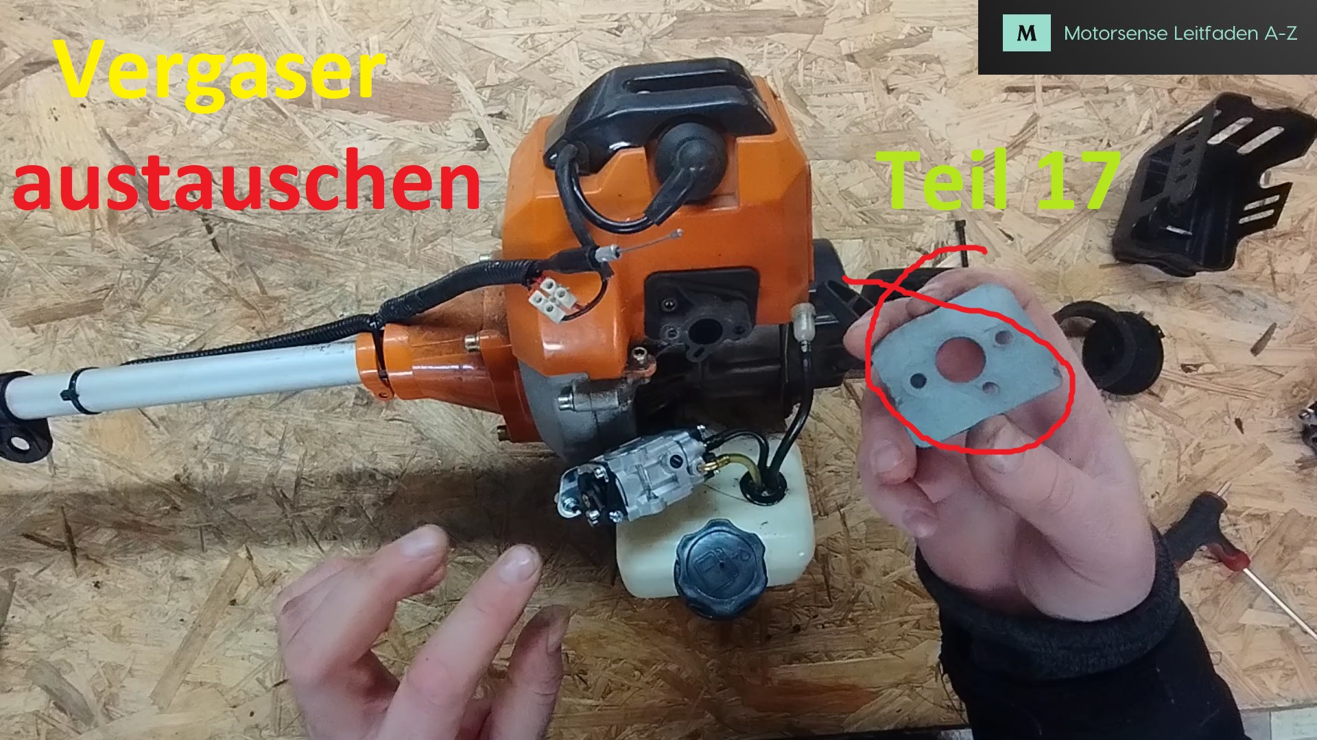 Motorsensen Leitfaden A Z Teil 17 Vergaser austauschen Titelbild