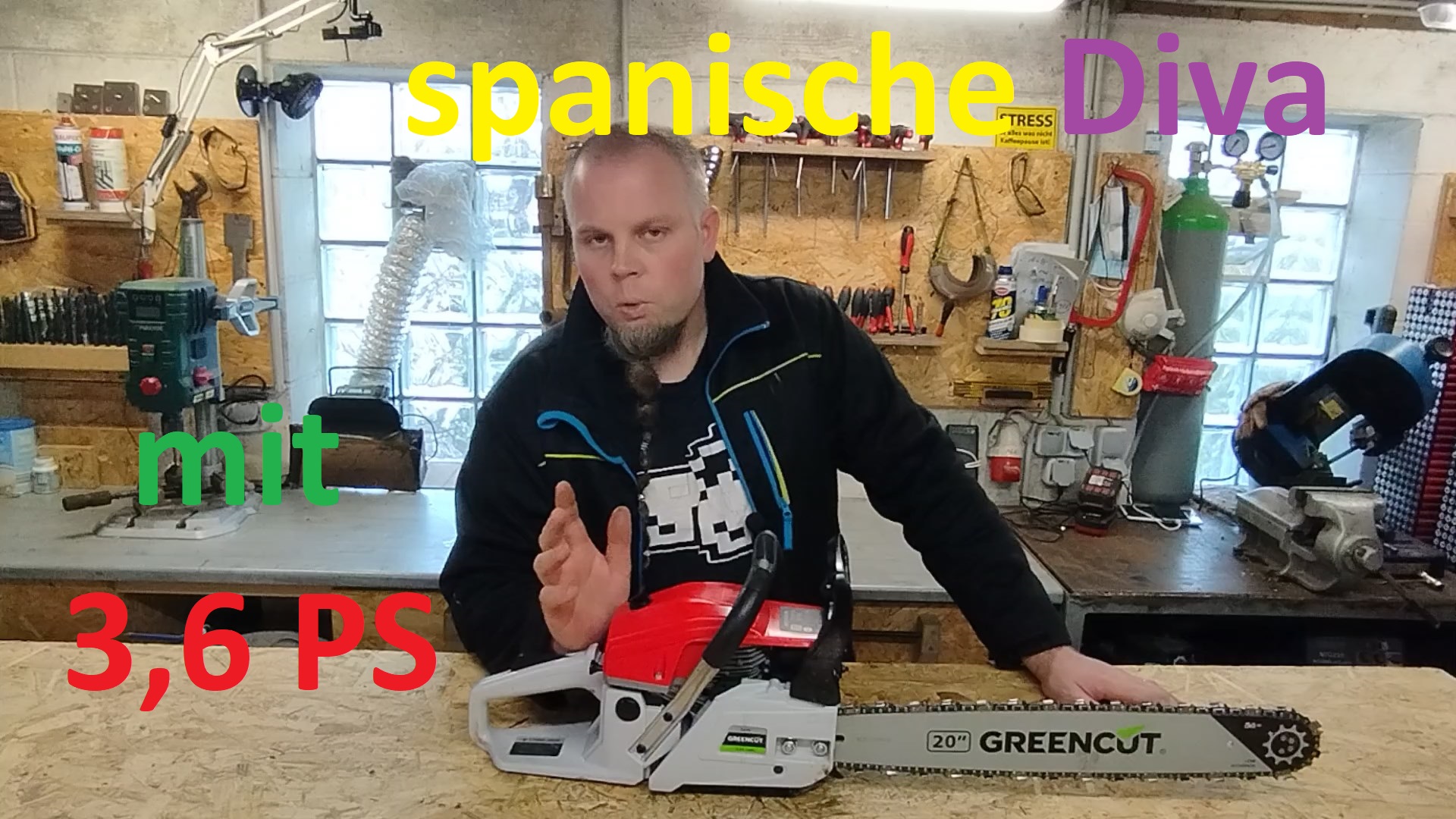 Greencut GS610X Benzin Motorsaege Kettensaege Titelbild