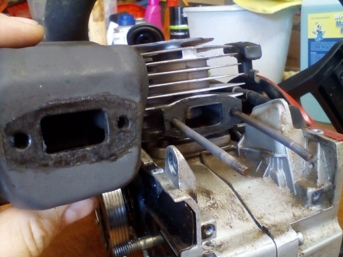 Auspuff Schalldaempfer chinesische Kettensaege 07