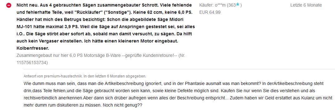 Benzin Kettensaege Midori Japan MJ 101 CTCS52 Aper Premium Haustechnik 01