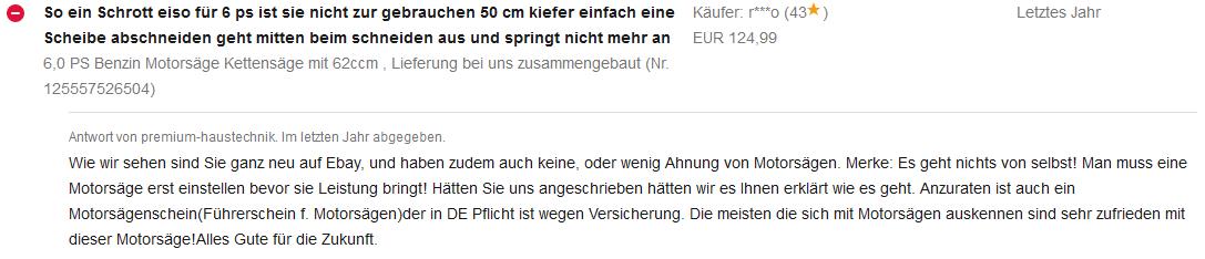 Benzin Kettensaege Midori Japan MJ 101 CTCS52 Aper Premium Haustechnik 01