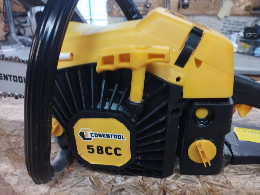 Conentool Benzin Kettensaege 58cc Gelb Schwarz