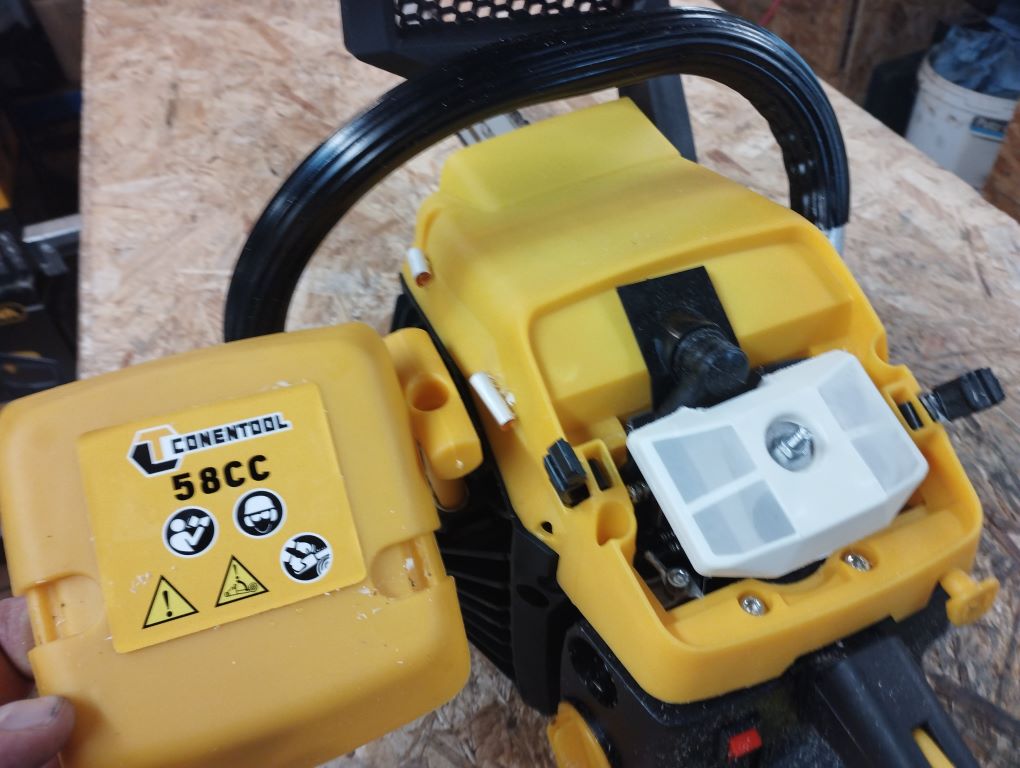 Conentool Benzin Kettensaege 58cc Gelb Schwarz