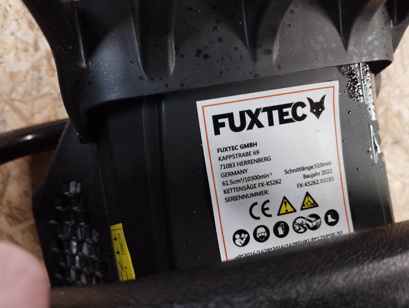 Fuxtec FX KS262 Motorsaege Kettensaege 7