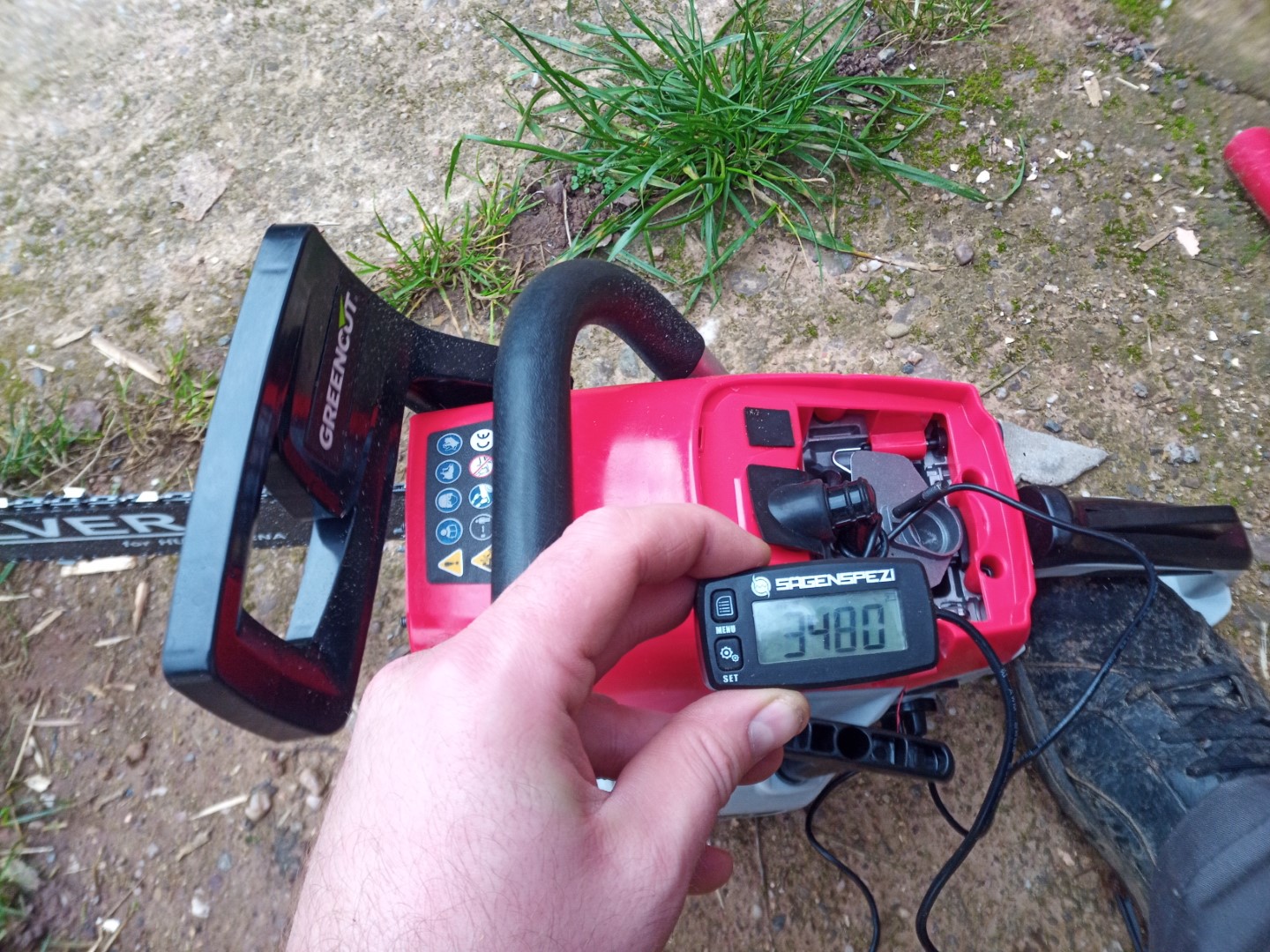 Greencut GS680X 68cc Kettensaege Benzin Motorsaege