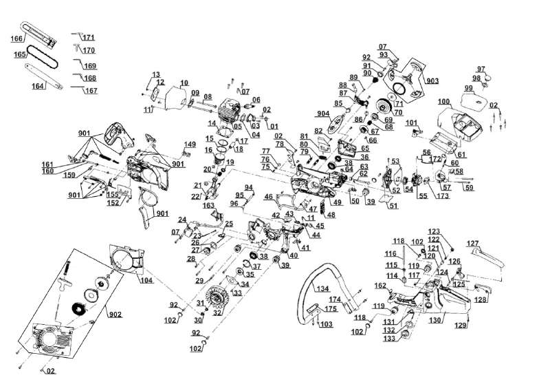 Ersatzteile Reparatur Motorsäge Kettensäge CHinasäge