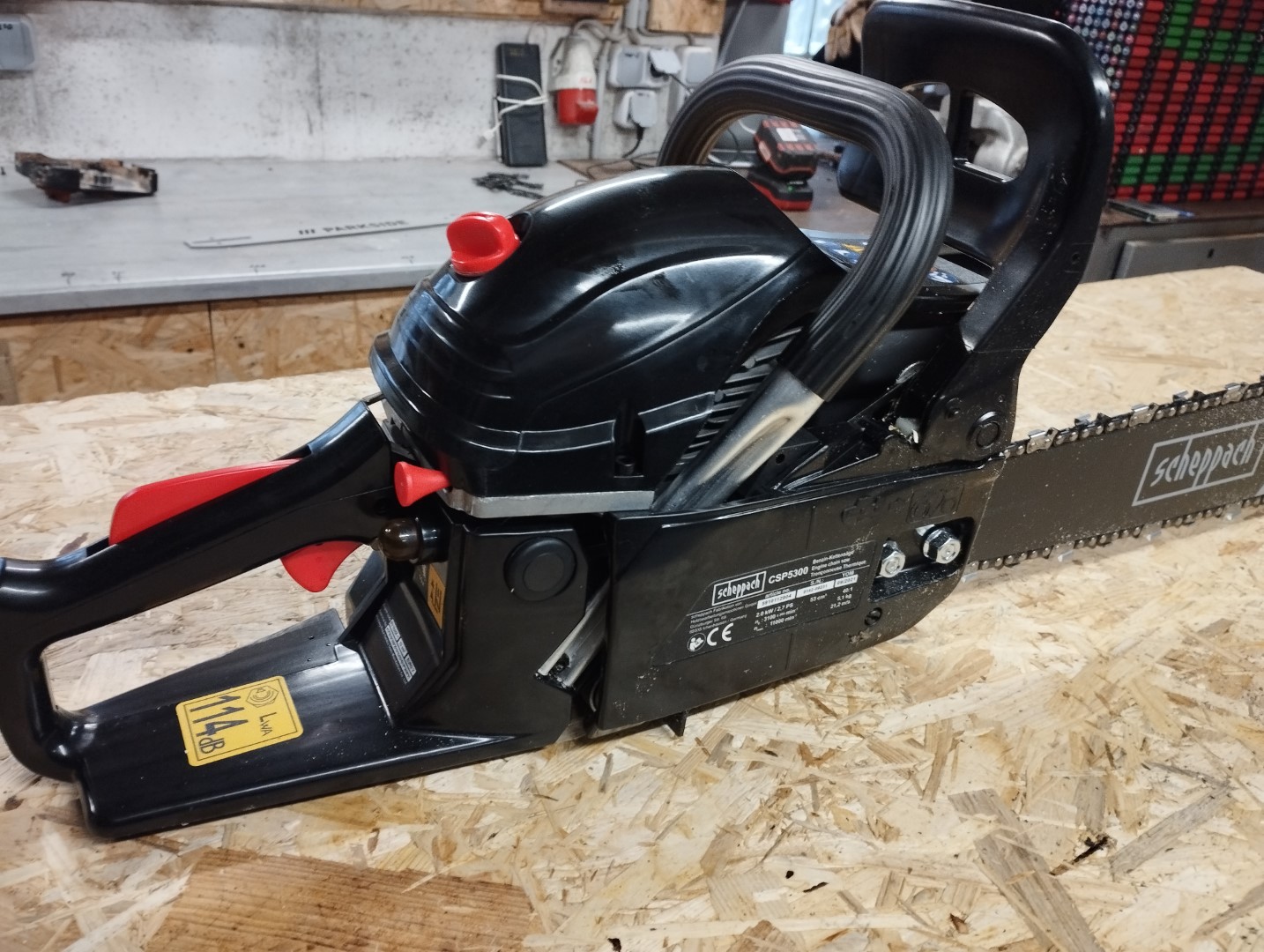 Motorsaege Kettensaege Test Scheppach CSP5300 04