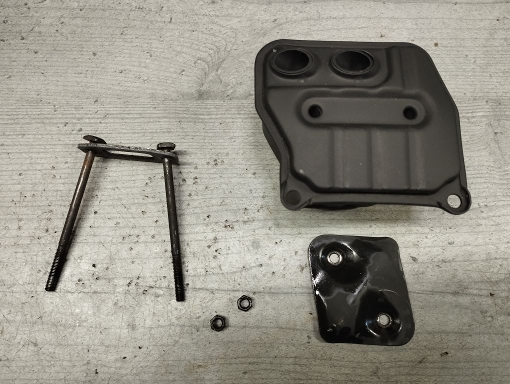 Tuning 52cc Kettensaege China Weiss Rot Chainsaw 5200 noname Muffler Mod 05