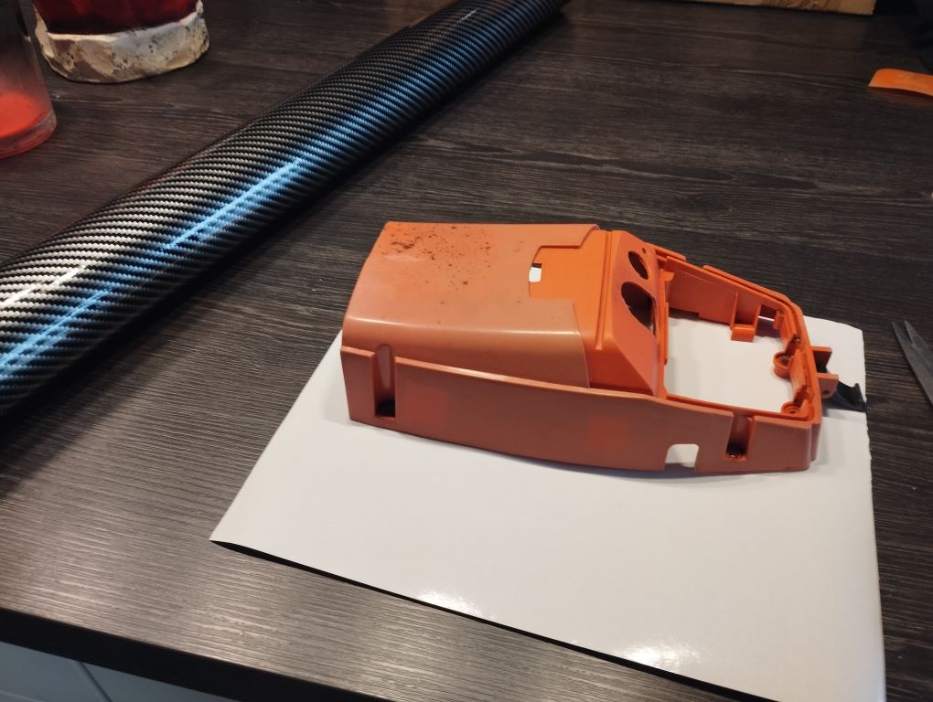 chinesische Kettensaege 52cc 5200 tuning porting Carbonlook 2d folieren