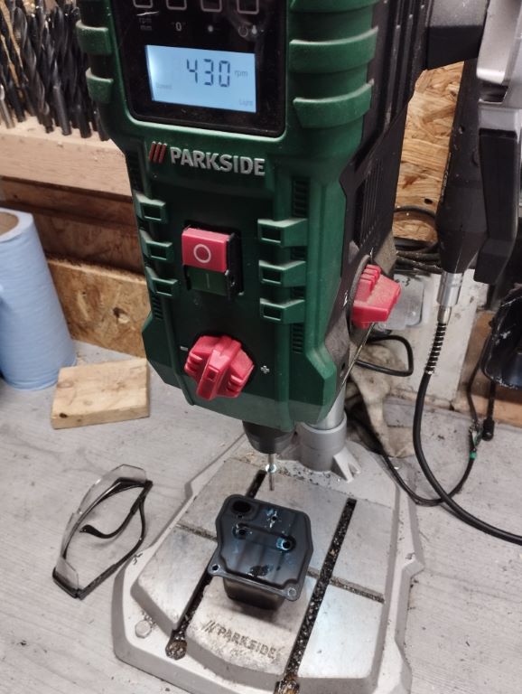 chinesische Kettensaege 52cc 5200 tuning porting Muffler Mod