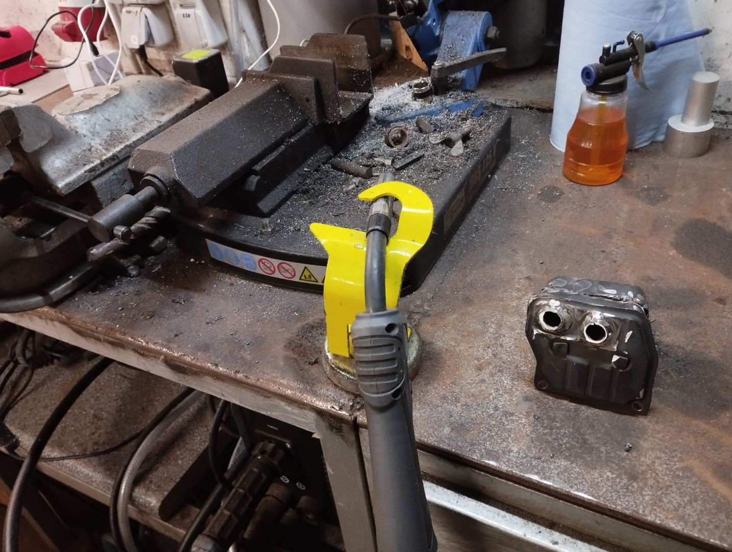 chinesische Kettensaege 52cc 5200 tuning porting Muffler Mod