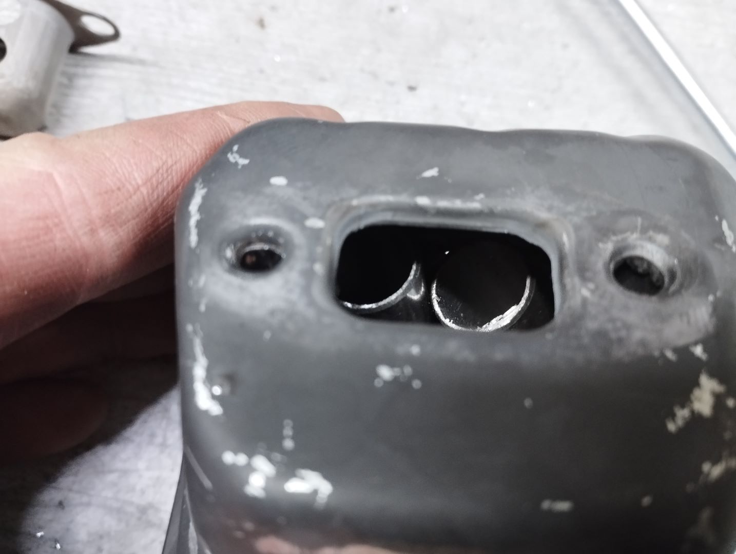 chinesische Kettensaege 52cc 5200 tuning porting Muffler Mod