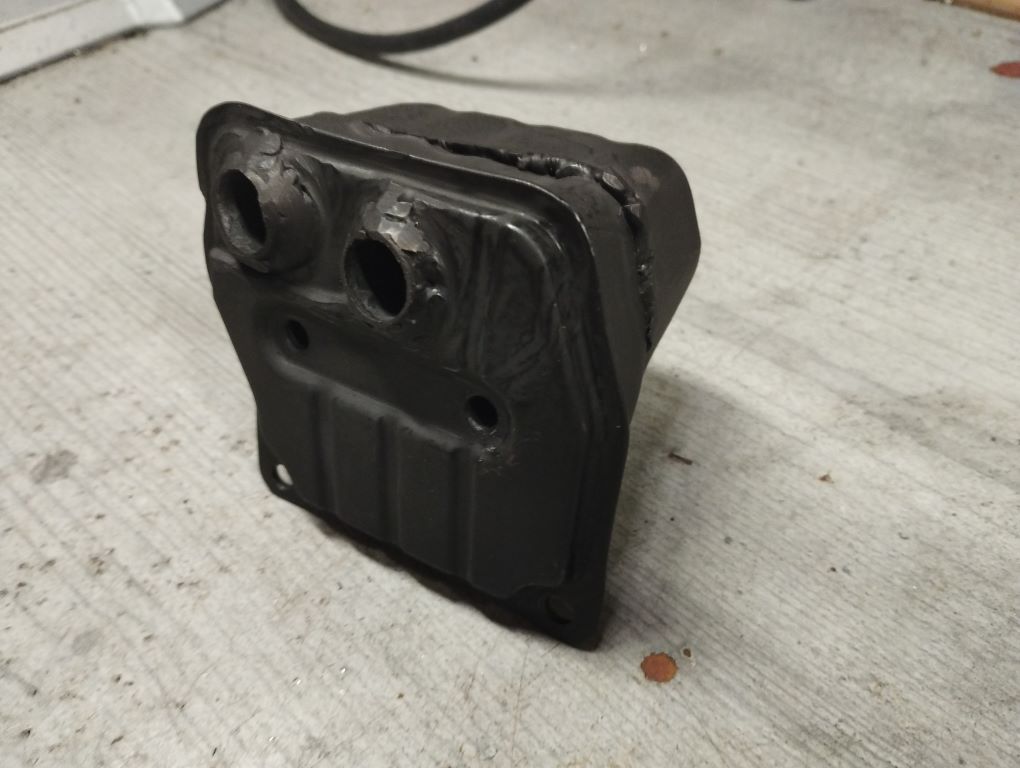 chinesische Kettensaege 52cc 5200 tuning porting Muffler Mod 28