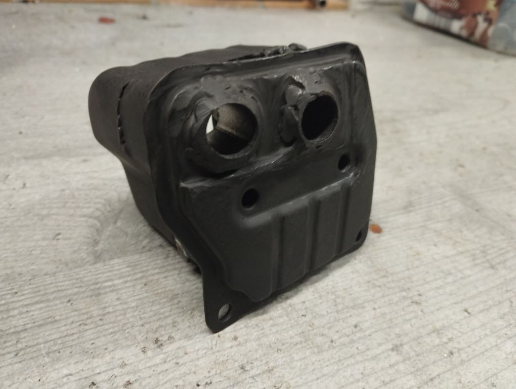 chinesische Kettensaege 52cc 5200 tuning porting Muffler Mod 29