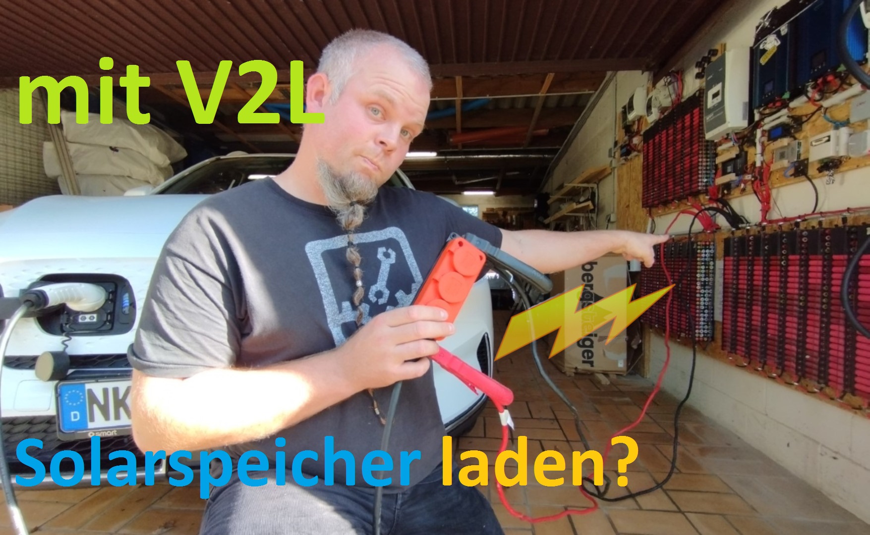 V2L Solarspeicher Akku Batterie laden