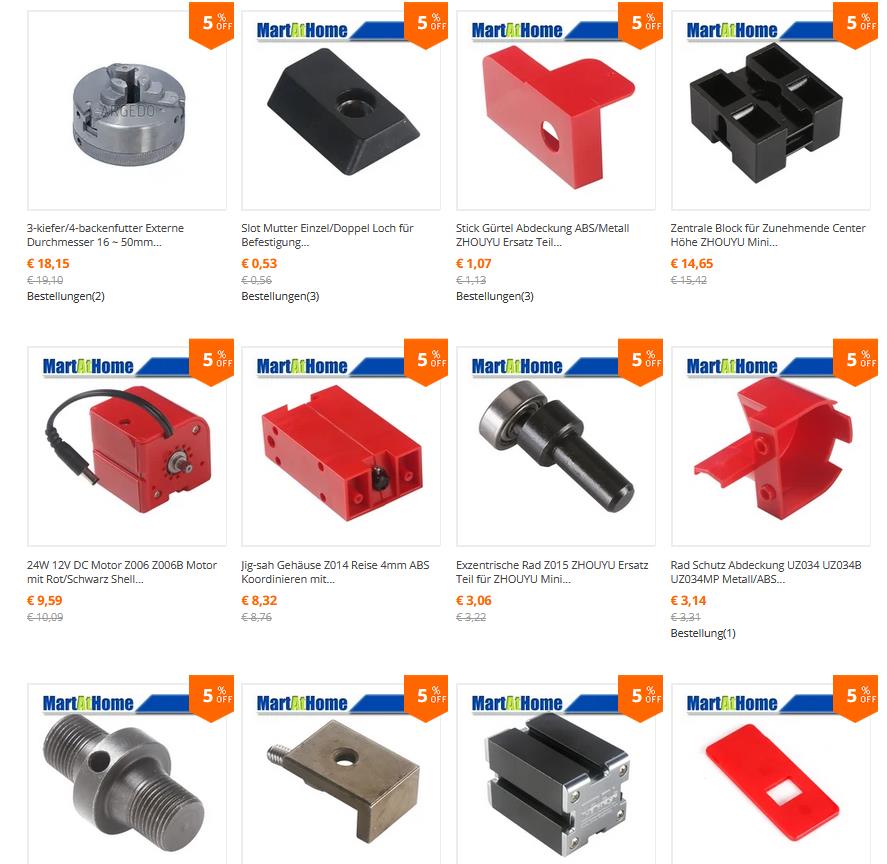 Mini Metall Drehmaschine Drehbank CNC China 24W 20W 36W Zubehoer