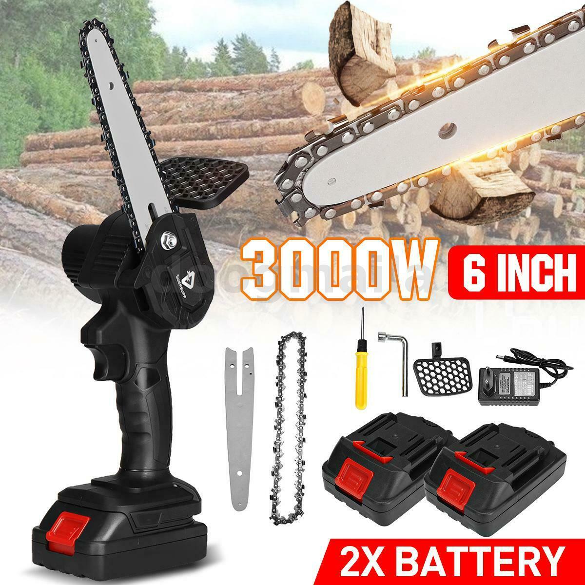 Motorsäge 6 Mini Akku Kettensäge Boersupp billigste auf eBay Amazon 2