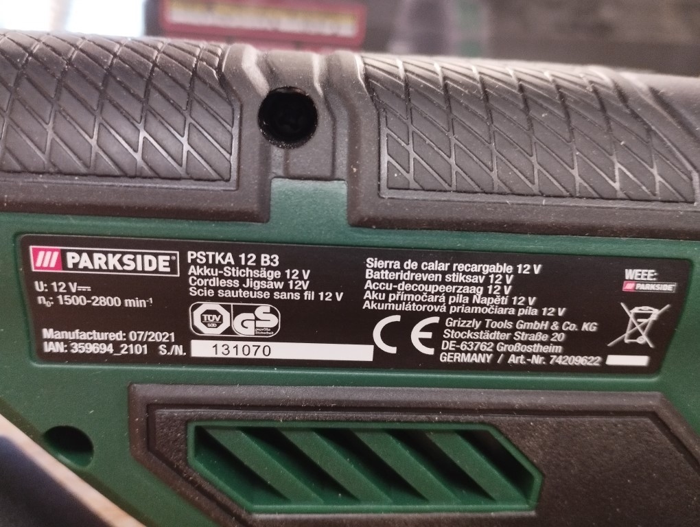 PARKSIDE 12 V Akku Stichsaege PSTKA 12 B3