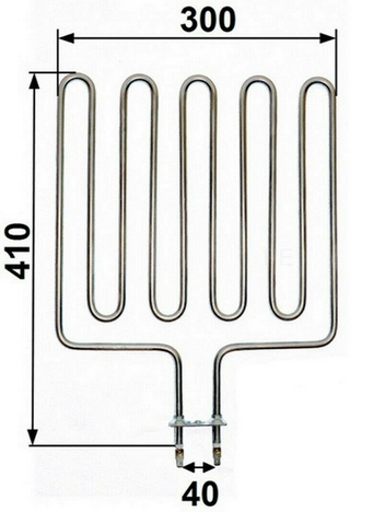 Saunaofen Ersatzheizstab 3kW Vevor Edelstahl