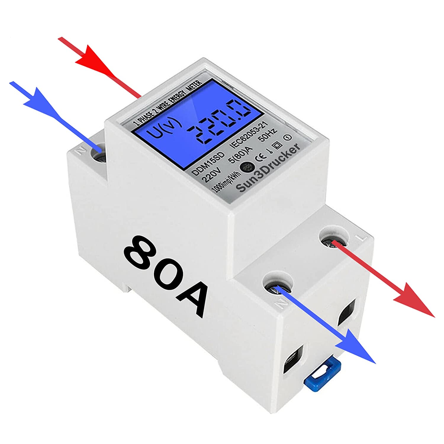Wattmeter Hutschiene