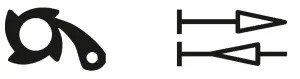 Balkonsolar Ruecklaufsperre Symbol