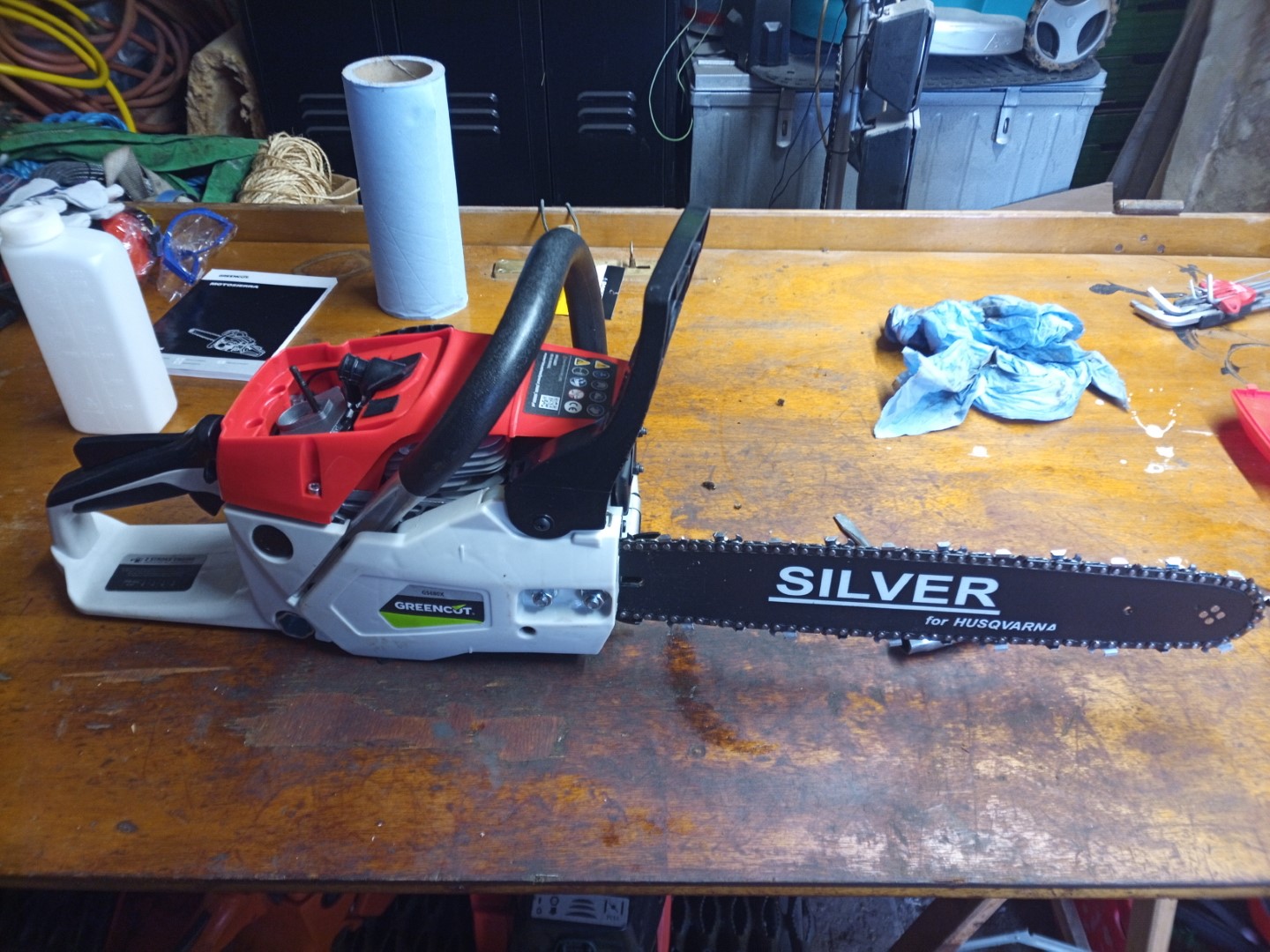 Greencut GS680X 68cc Kettensaege Benzin Motorsaege