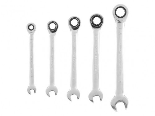 Ratschen-Ringschlüsselsatz, 5-teilig von Parkside