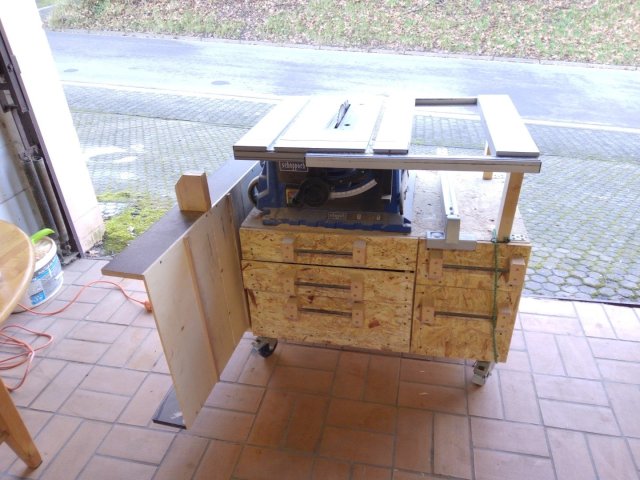 Bild von Scheppach HS 105 Tischkreissäge Unterschrank