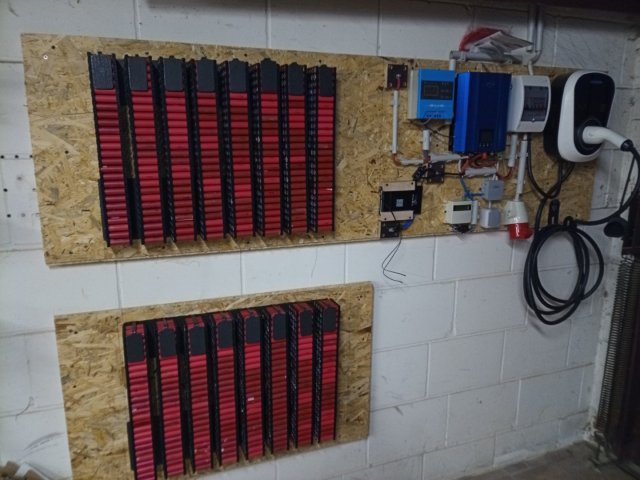 Bild von wand energiespeicher puffer solar photovoltaik powerwall 1865ß diy sanyo