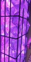 Sauna Gartenhaus IBC Tauchbecken Kaltwasserbecken Selbstbau selber machen DIY Fasssauna Bausatz salzlampe kristalllampe Glasbrocken Saunalampe LED RGB