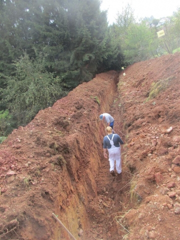 Ringgrabenkollektor Wärmepumpe Erdwärme SOle