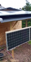 Solarmodul mit Glasschaden Glasbruch Hagelschaden Reparatur reparieren abdichten