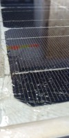 Solarmodul mit Glasschaden Glasbruch Hagelschaden Reparatur reparieren abdichten