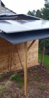 Solarmodul mit Glasschaden Glasbruch Hagelschaden Reparatur reparieren abdichten