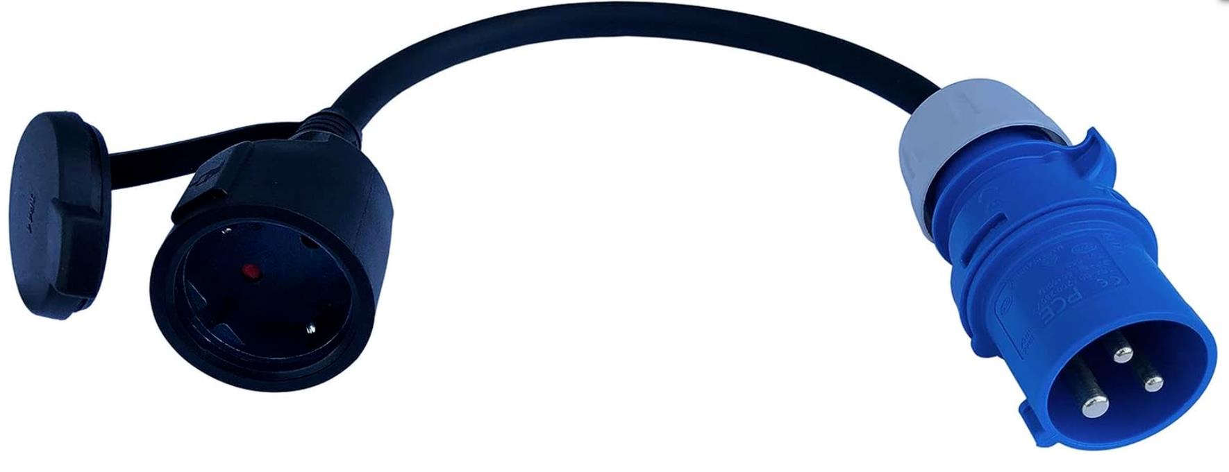 Campingadapter CEE blau