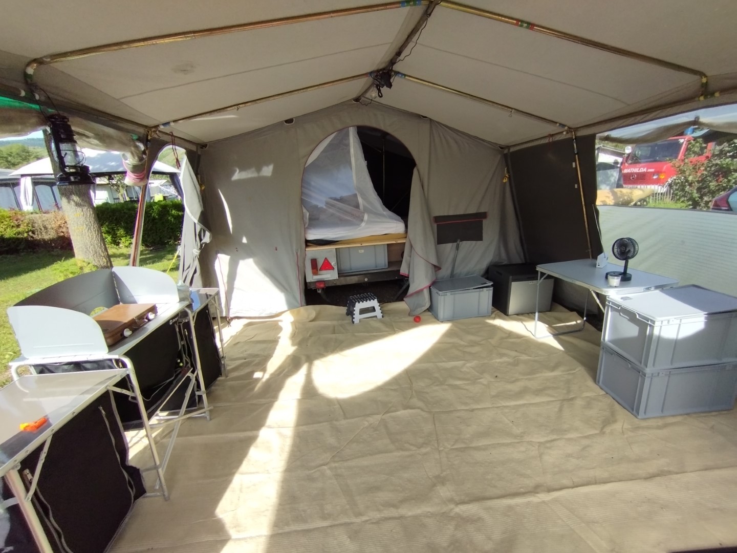 Trigano Oceane Faltcaravan Elektroauto Wohnwagen Camping Falter Wohnanhaenger