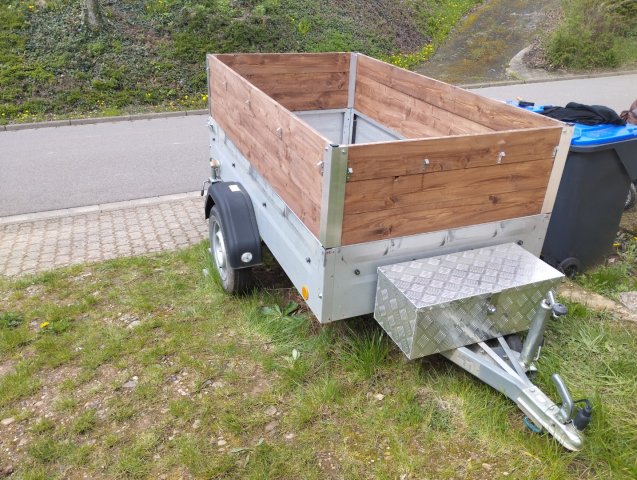 Böckmann TPV TL-EU2 Anhänger Bordwand Umbau Holz günstig Brennholz Schotter